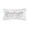 12" x 24" Goodnight Sleep Tight Embroidered Cotton Decorative Accent Throw Pillow